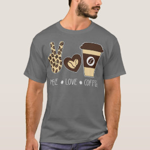 Camiseta Café Leopard Almofada Cafeado Almofada Café Hip