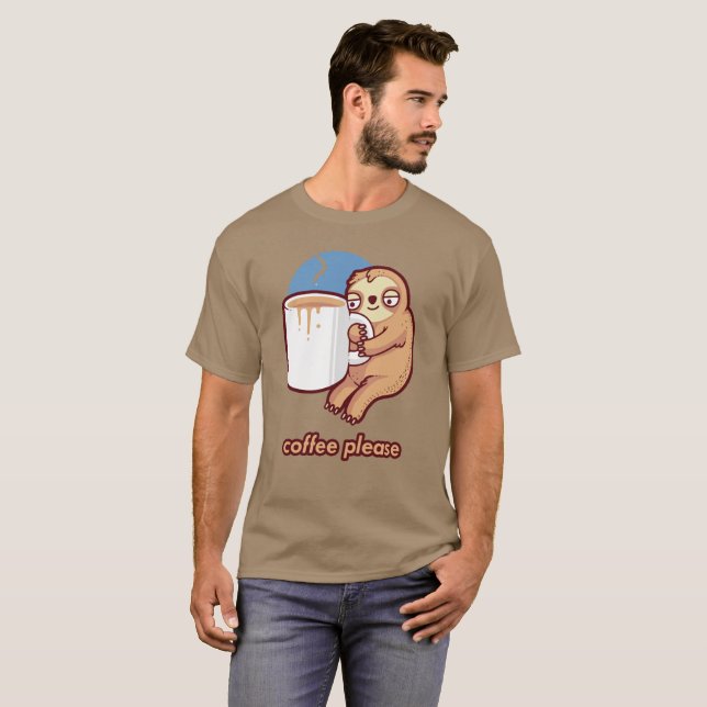 Camiseta Café Leve, Por Favor (Frente Completa)