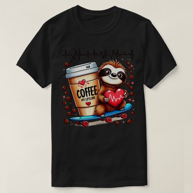 Camiseta Café Lifeline 3 (Frente do Design)