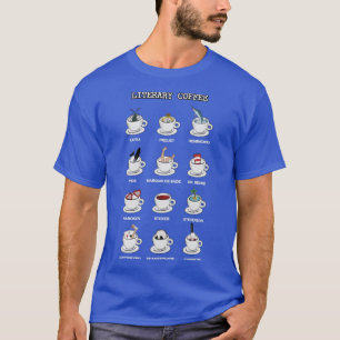 Camiseta Café literário para leitores