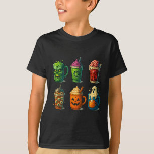 Camiseta Café Louco De Halloween Bebe Mug Cute Assustador