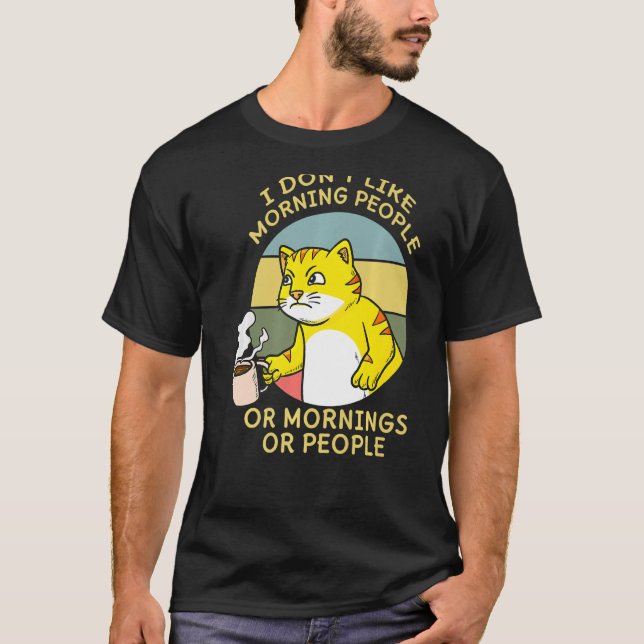 Camiseta Café Lover Cat Whisperer Caffeeholed Coffeeholic (Frente)