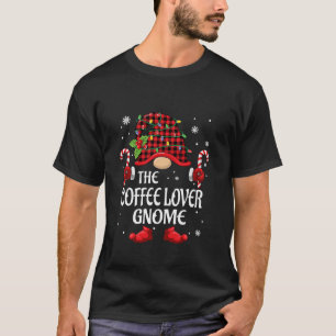 Camiseta Café Lover Gnomo Correspondendo PJS De Natal Para