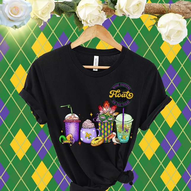 Camiseta Café Mardi Gras - O Que Acontece No Chão (Criador carregado)