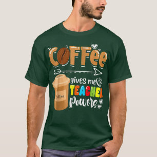 Camiseta Café Me Dá Ensino Encantado Ensinando De Volta
