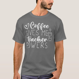 Camiseta Café Me Dá Poderes Vidaee menina