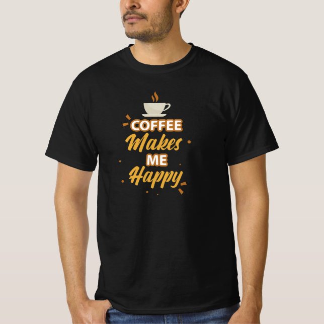 Camiseta Café me deixa feliz (Frente)