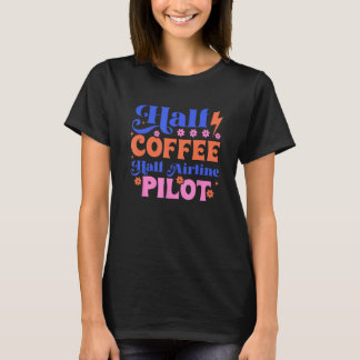 CAMISETA CAFÉ MEIO-FEIRA-FEIRA-FEIRA, MEIO PILOTO AÉREO