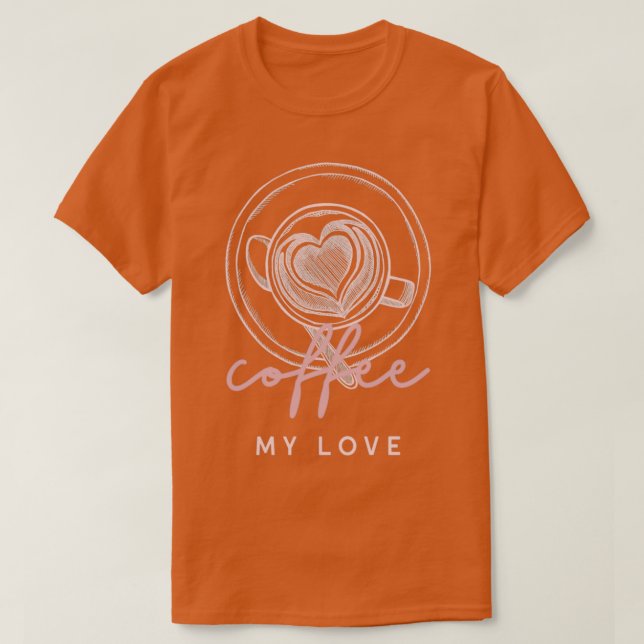 Camiseta Café meu amor (Frente do Design)