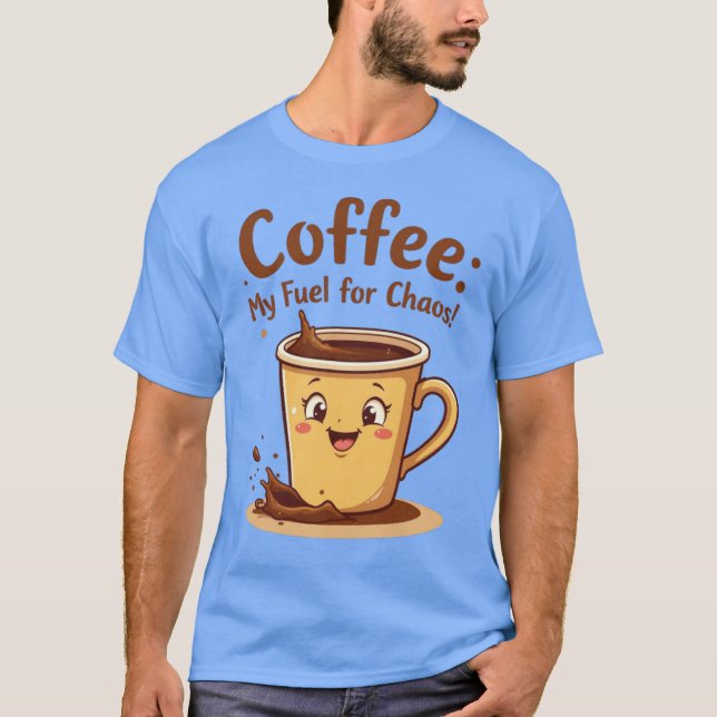 Camiseta Café: meu combustível (Frente)