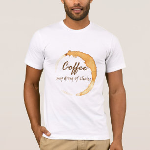 Camiseta Café - minha droga da escolha