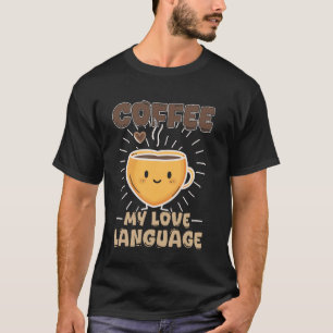 Camiseta Café Minha Linguagem do Amor Caneca em Formato de 