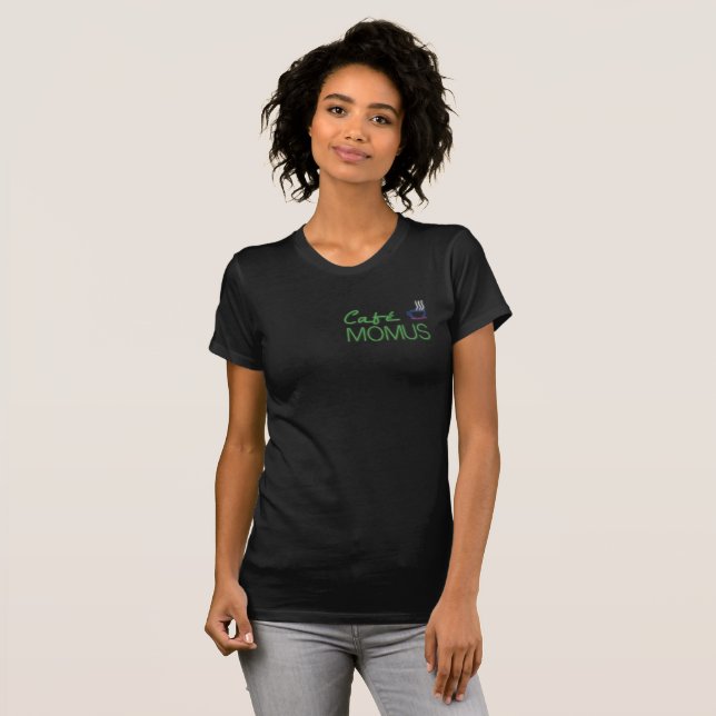 Camiseta Café Momus neon lanterna café Boheme (Frente Completa)