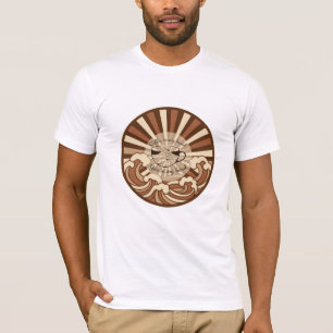 Camiseta Café Na Minha Mão Você Na Minha Cabeça Citação