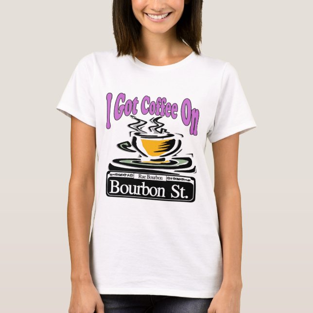 Camiseta Café Na Rua Bourbon. (Frente)