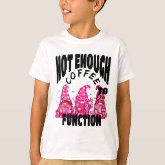 Camiseta Café Não Suficiente Para Funcionar. Cof de queda d