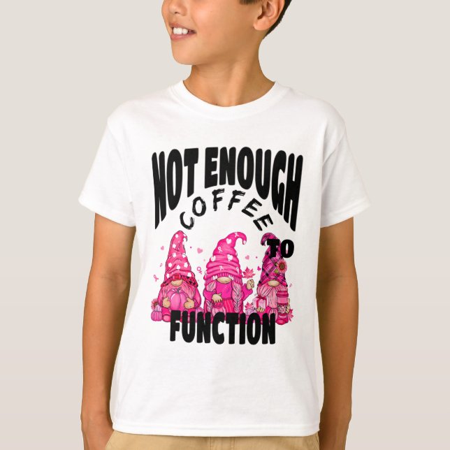 Camiseta Café Não Suficiente Para Funcionar. Cof de queda d (Frente)