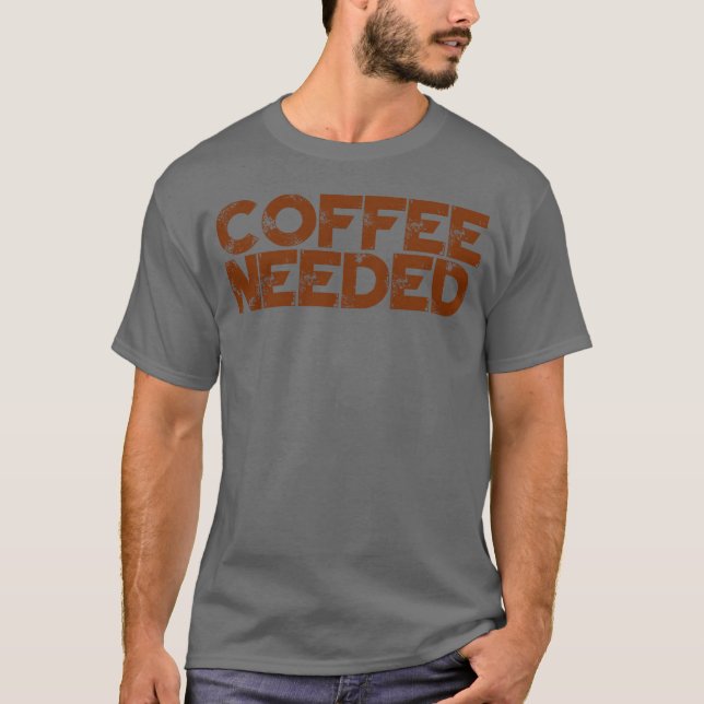 Camiseta Café Necessário retrô (Frente)