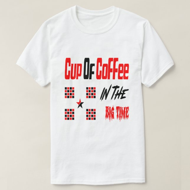 Camiseta Café no grande momento (Frente do Design)