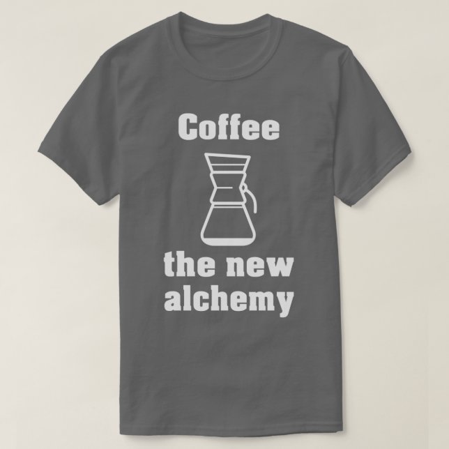 Camiseta Café novo Alchemy White (Frente do Design)