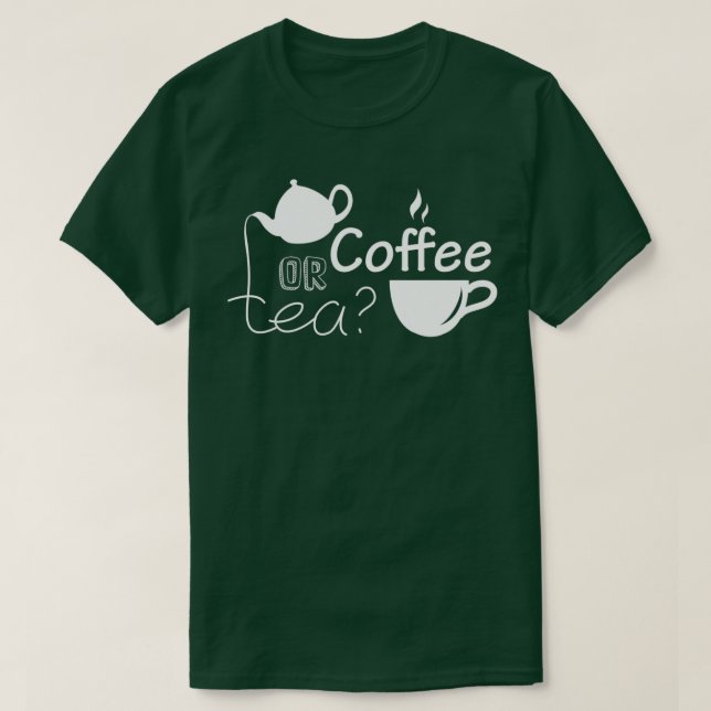 Camiseta Café Ou Chá (Frente do Design)