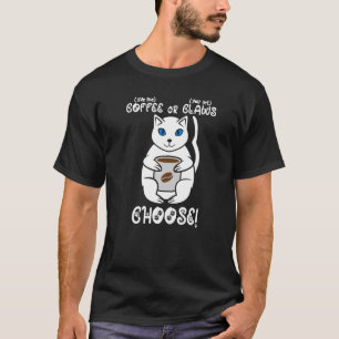 Camiseta Café Ou Gato De Células