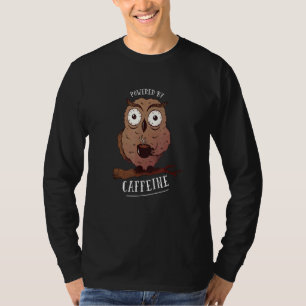 Camiseta Café Owl com o Poder do Barista de Cafeína