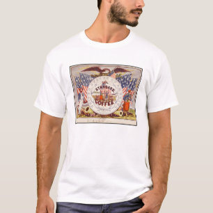 Camiseta Café Padrão - Anúncio Vintage