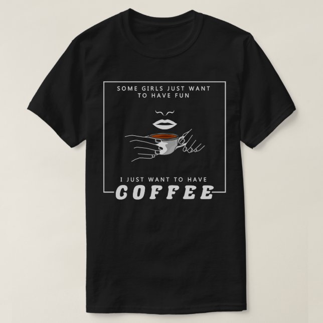 Camiseta Café para Mulheres (Frente do Design)