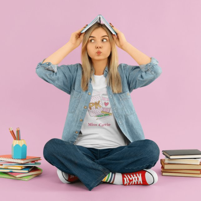 Camiseta Café para Notebook Pré-infantário Pink Pink Pink (Criador carregado)