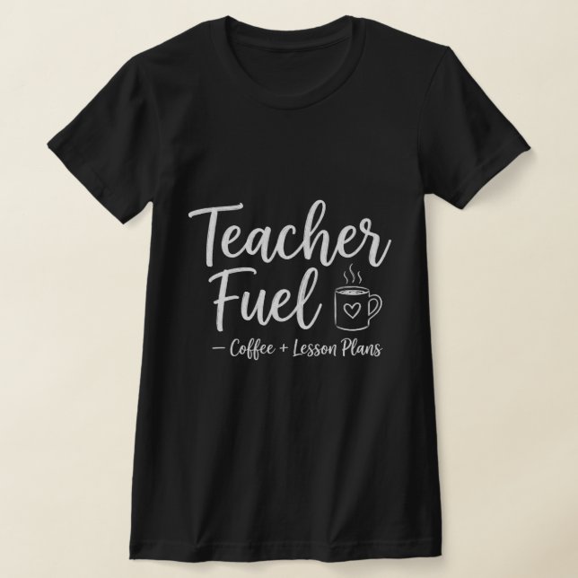 Camiseta Café para Professores e Lição para Famílias que Ed (Postura )