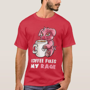 Camiseta Café Passa Minha Fúria Em Minha Mug Caffeine Nerd