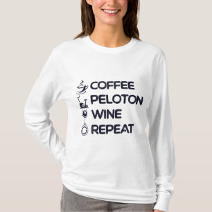 Camiseta Café Pelo Vinho Repetitivo