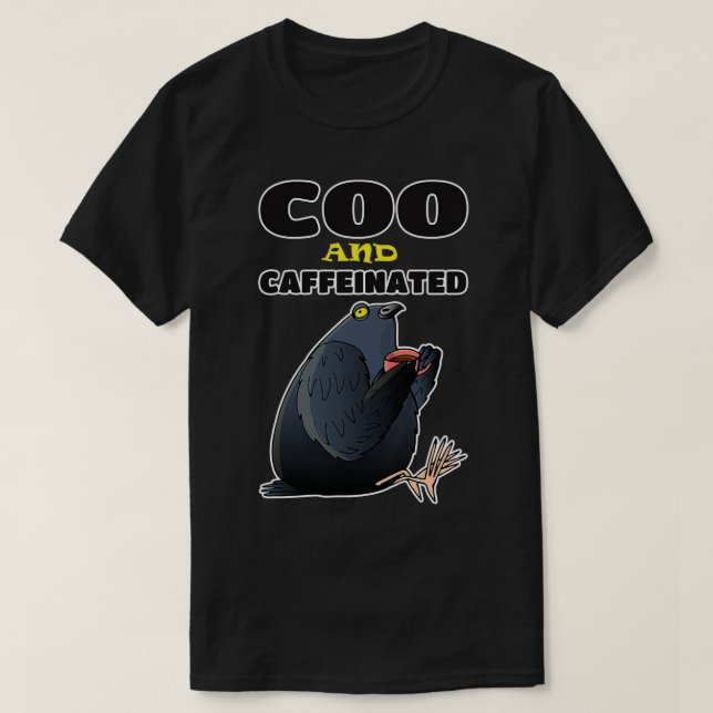Camiseta Café Pigeon Coo 2323 (Frente do Design)