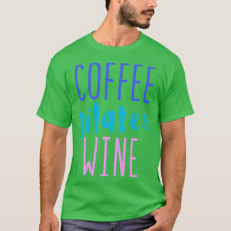 Camiseta Café pilha vinho