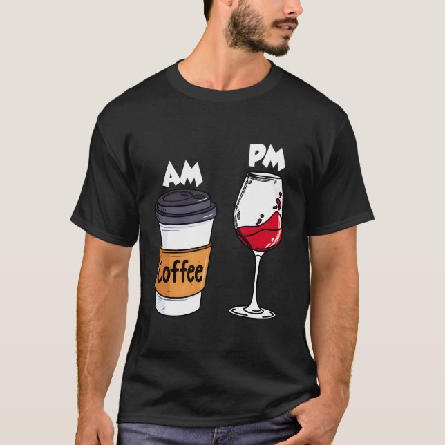 Camiseta Café Pm Bebidas De Bebendo De Vinho Álcool (Frente)