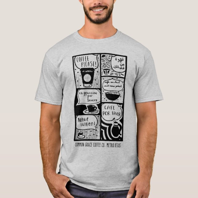 Camiseta Café, Por Favor! (Frente)