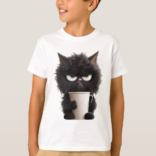 Camiseta Café Preto Engraçado Engraçado Café Preto Irritado