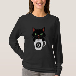 Camiseta Café Preto Engraçado Engraçado Café Preto Zangado