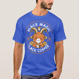 Camiseta Café Preto-Magno Preto Funny Baphomet de Tobe Fo