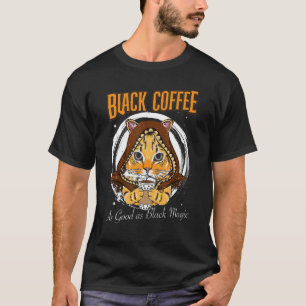 Camiseta Café Preto Tão Bom Quanto Café Mágico Preto