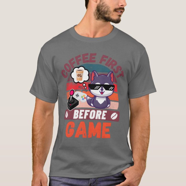 Camiseta Café Primeiro Antes do Jogo (Frente)