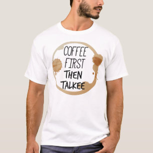 Camiseta Café Primeiro Fale Sobre Chifres De Mug
