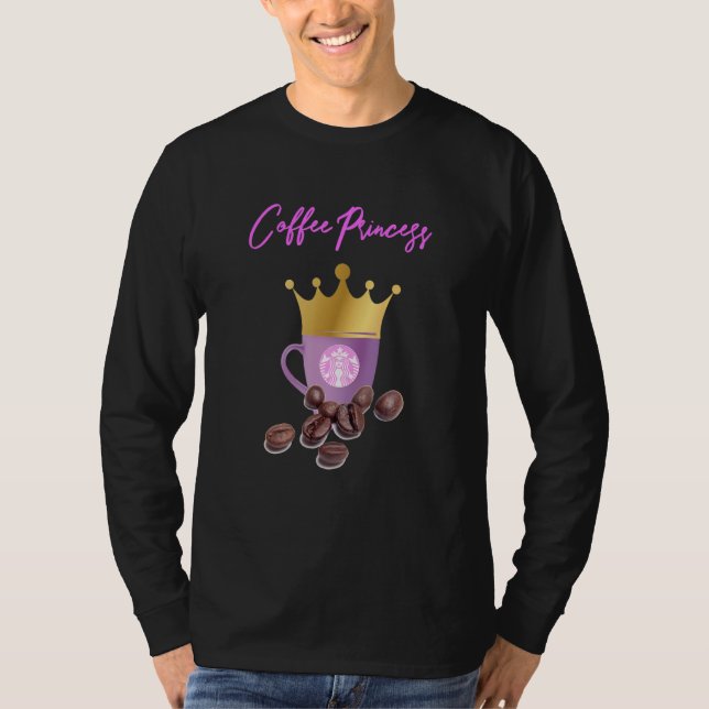 Camiseta Café Princesa Café Ideias Café Café Taça e Feijões (Frente)
