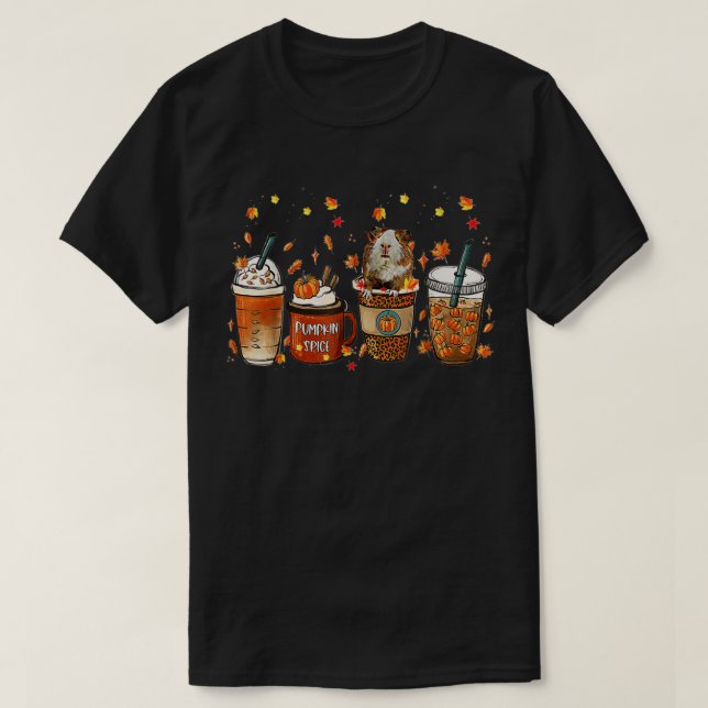 Camiseta Café Pumpkin Spice Latino, outono, Guiné (Frente do Design)