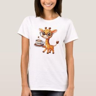 Camiseta Café que serve girafa