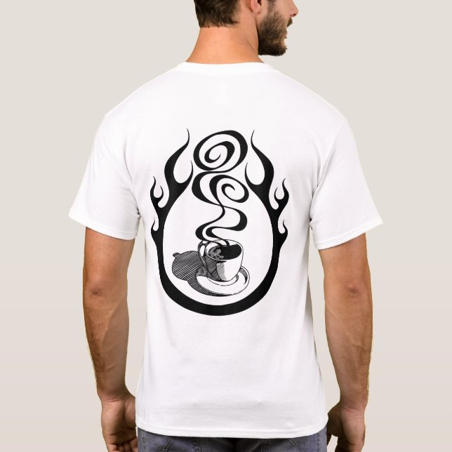 Camiseta Café quente (Verso)