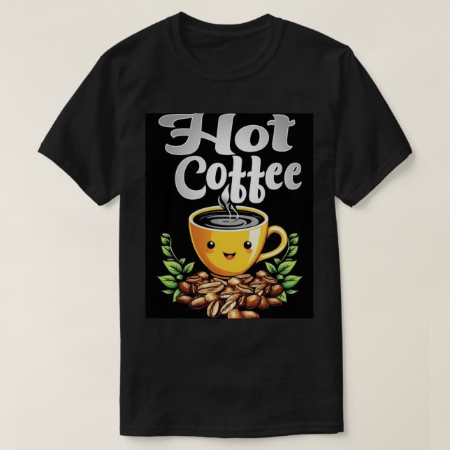 Camiseta Café quente. (Frente do Design)