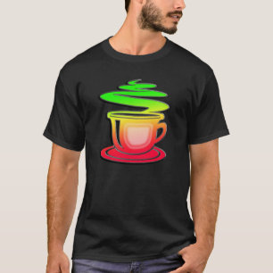 Camiseta Café quente lustroso