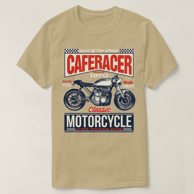 Camiseta Cafe Racer (Frente do Design)